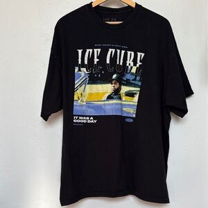 Ice Cube Graphic Black T-Shirt 100% cotton